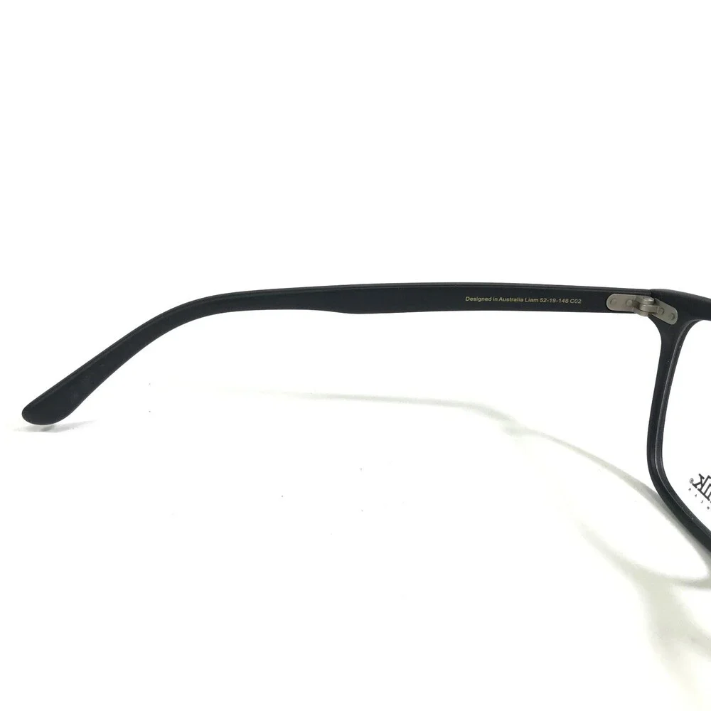 Iconik Eyeglasses Frames Liam C02 Matte Navy Blue Square Horn Rim 52-19-148